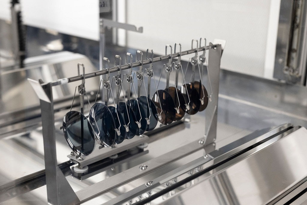 Types de verres de lunettes bien rangés