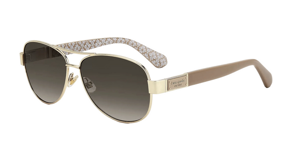 DALIA 3/G/S Sunglasses Kate Spade 58 Or BEIGE Brun