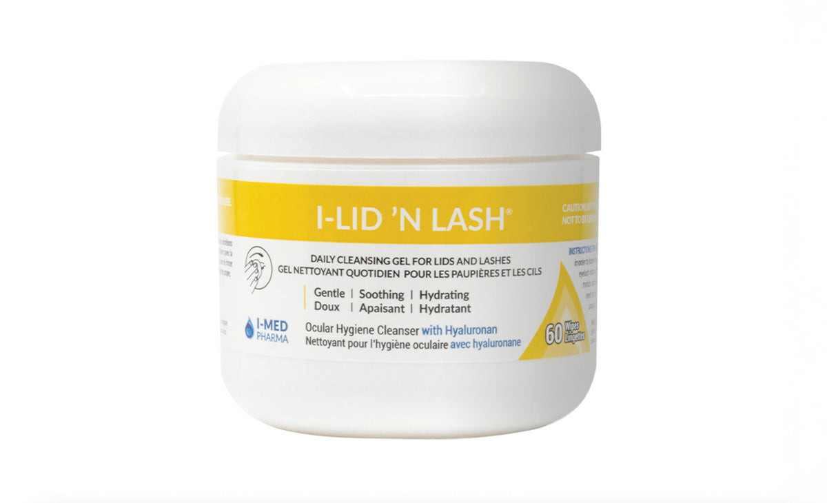 I-LID ’N LASH Eye Care Products I-MED PHARMA 60 pre-soaked wipes