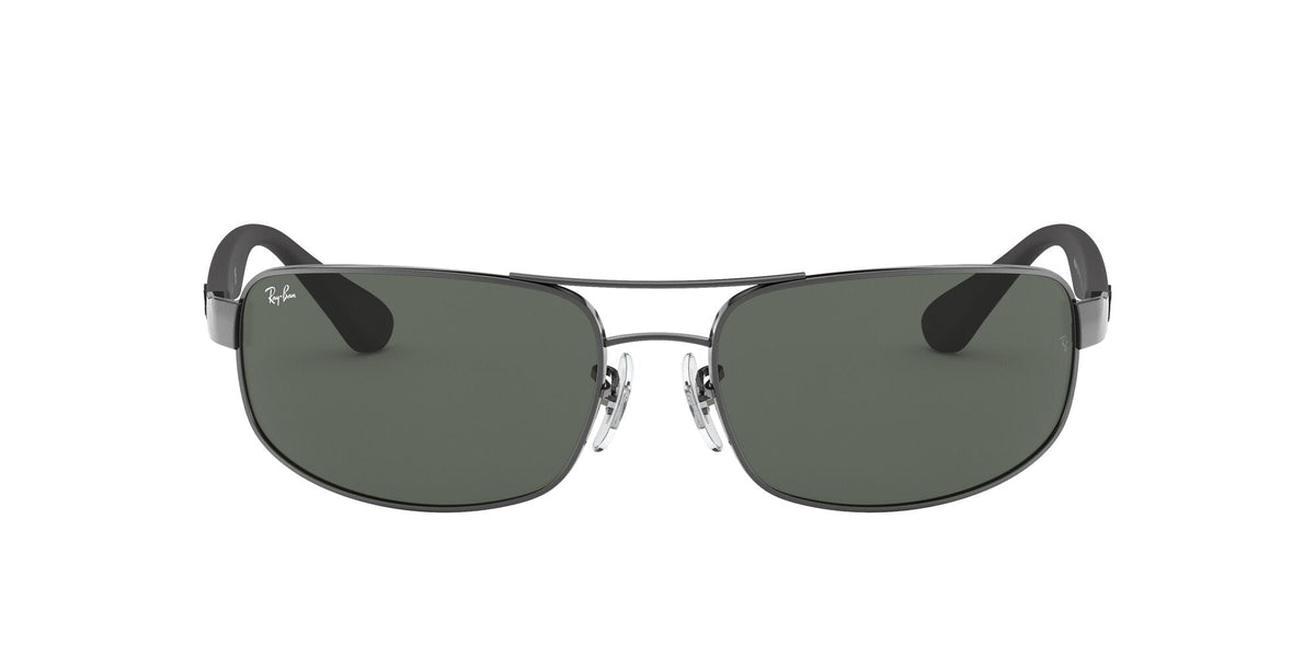 0RB3445 Sunglasses Ray Ban 61 004 - GUNMETAL Green