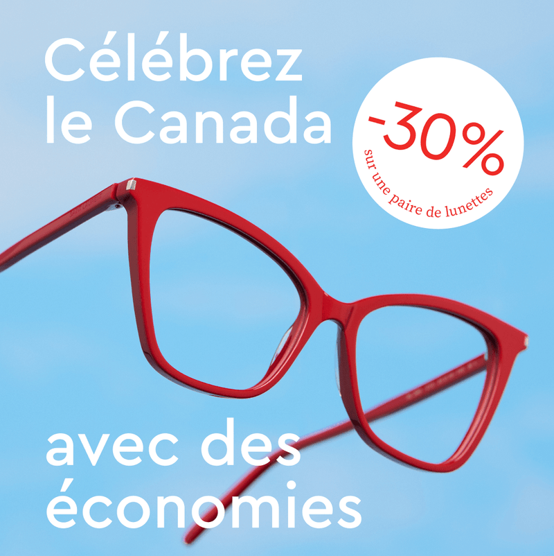 Profitez de 30 % sur une paire de lunettes