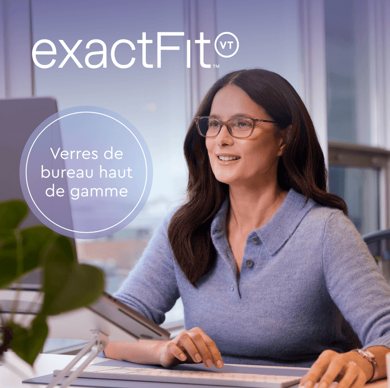 Les verres de bureau exactFit s’adaptent à votre façon de travailler. Trouvez une clinique