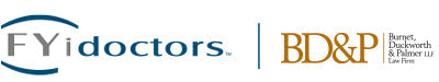 Les logos de Fyidoctors et du cabinet d'avocats BD&P - indiquant le partenariat de vision entre les deux organismes
