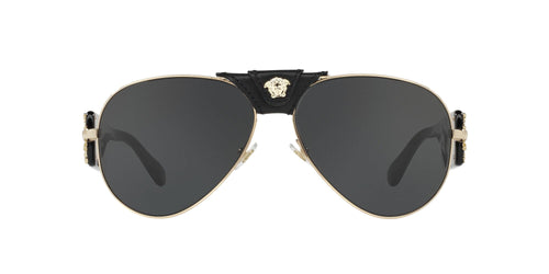 0VE2150Q Sunglasses Versace 62 Gold Grey