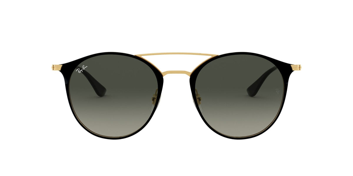 0RB3546 Sunglasses Ray Ban 52 187/71 - BLACK ON ARISTA Grey